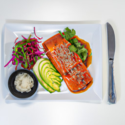 Entrée: Japan – サーモンの照り焼き ▶ Saamon No Teriyaki (Salmon Teriyaki) recipe