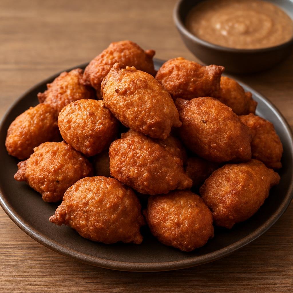 Entree: Benin – Central Culinary Region – Kuli-Kuli (Deep-fried seasoned West African peanut fritters used as a protein-rich snack or accompaniment) recipe