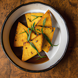 Side Dish: United States – Brown-Butter Scallion Cornbread Wedges recipe