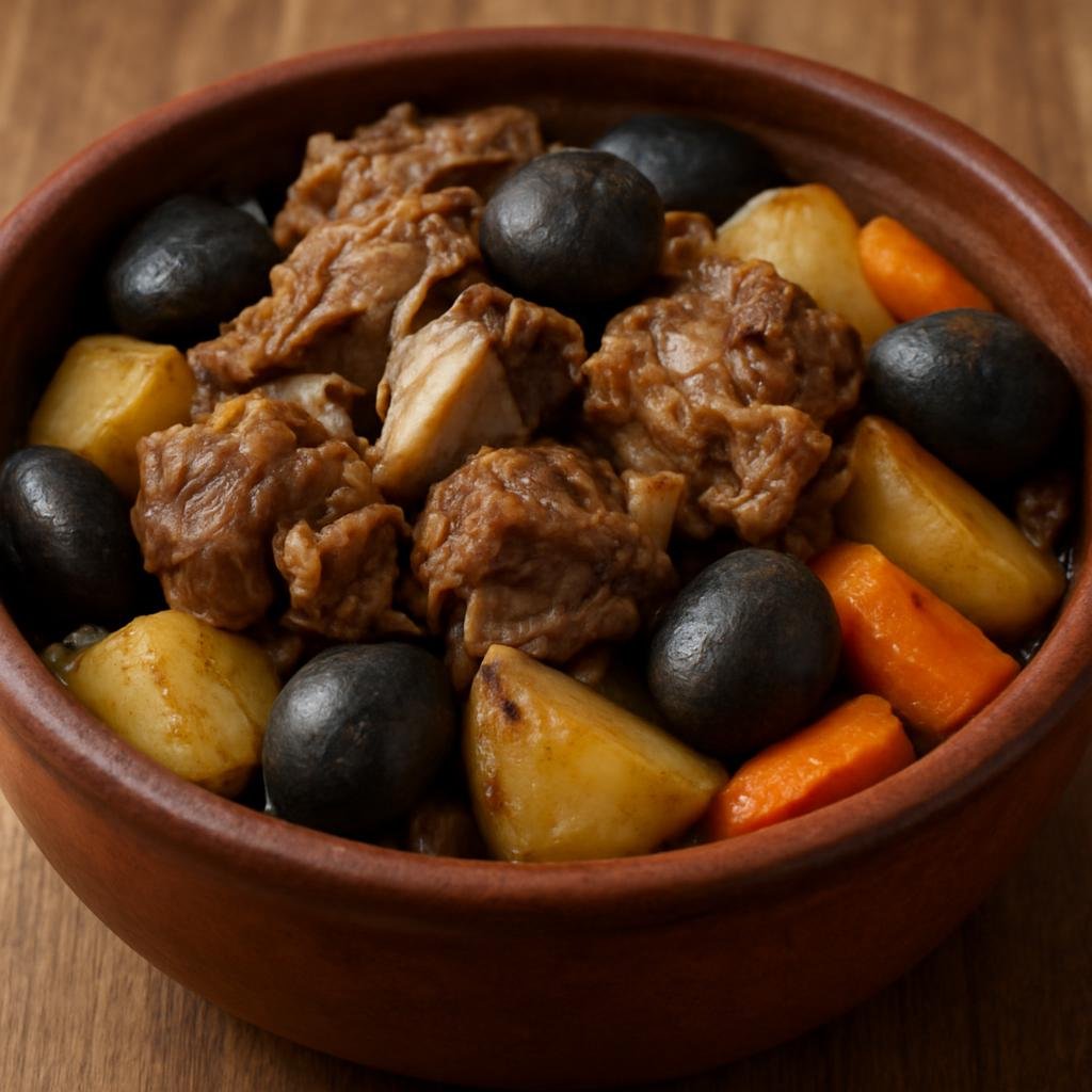 Entree: Mongolia – Northern Culinary Region – хорхог ➤ Khorkhog (Traditional Mongolian mutton stew cooked with hot stones in a sealed container) recipe