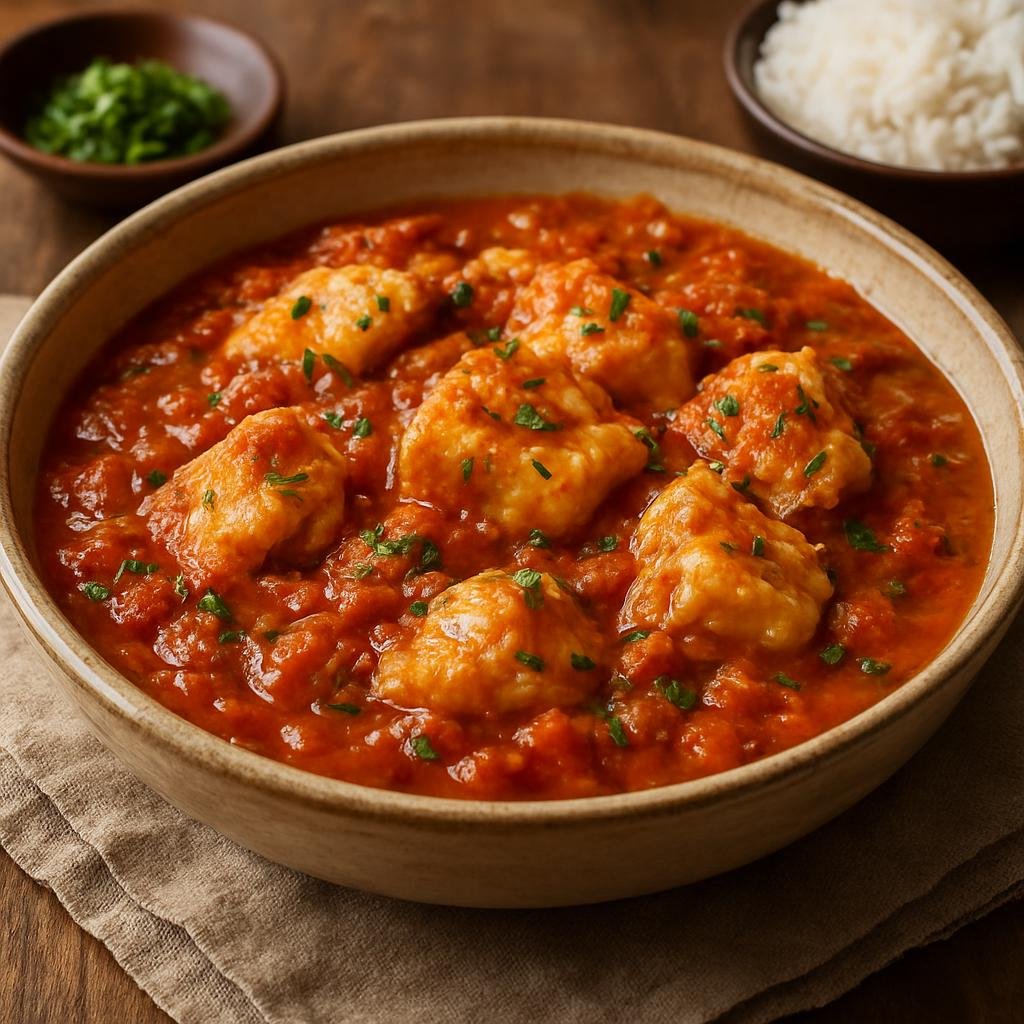 Entree: Comoros – Rougaille de Poisson (Creole-style tomato and herb fish stew) recipe