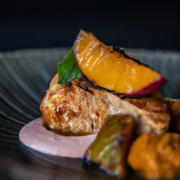 Entrée: United States – Pork Chops with Peach Glaze recipe