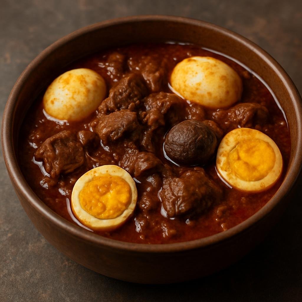 Entree: Iran – Baluchi Iran – روش ➤ Rosh (Baluchi slow-simmered lamb stew enriched with eggs and tangy dried lime) recipe