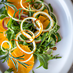 Salad: United States – Arugula, Fennel and Orange Salad with Rosemary-Shallot Vinaigrette recipe
