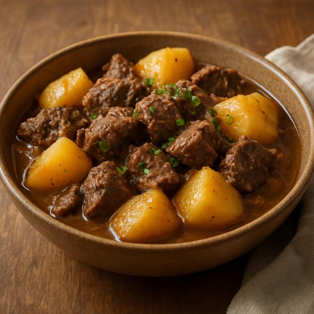 Entree: Greenland – Northern Culinary Region – Tuttu (Hearty Greenlandic reindeer stew of braised meat and potatoes) recipe