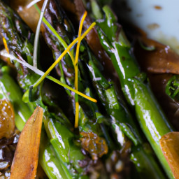 Charred Asparagus with Lemon, Caper and Parsley-Garlic Topping recipe