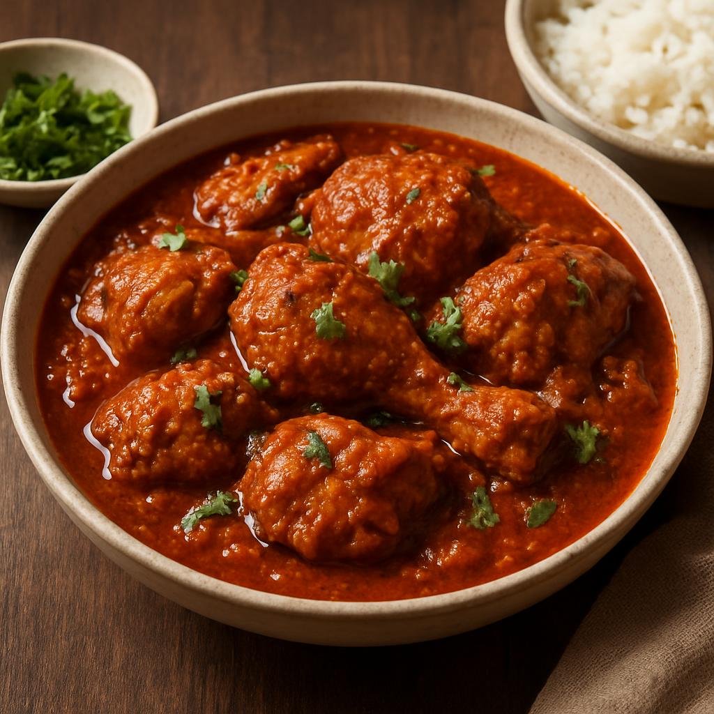 Entree: Singapore – Indian Singapore – Chicken Vindaloo (Tangy, spicy Goan-style vinegar-and-spice marinated chicken curry popular in Singapore's Indian community) recipe