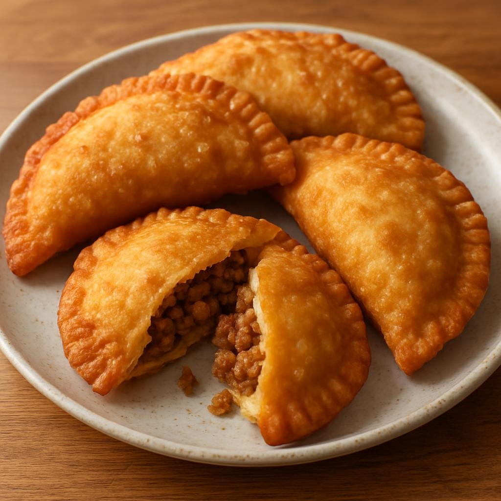 Entree: Aruba – Central Culinary Region – Aruban Pastechi (Crispy fried handheld turnover filled with savory spiced meat or cheese, common as a breakfast or snack) recipe