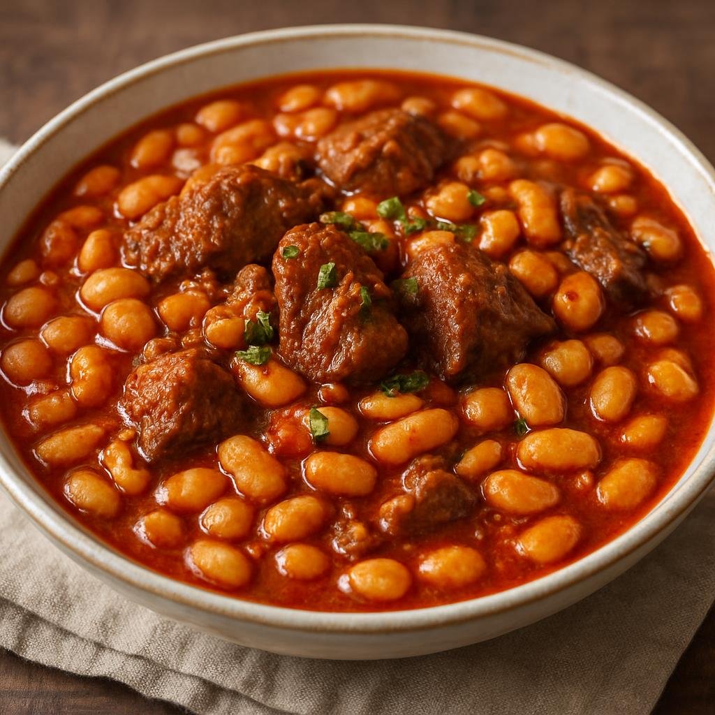 Entree: Iraq – Basra & South – فاصوليا ➤ Fasuliya (Stewed white beans with lamb in a tomato-spiced broth) recipe
