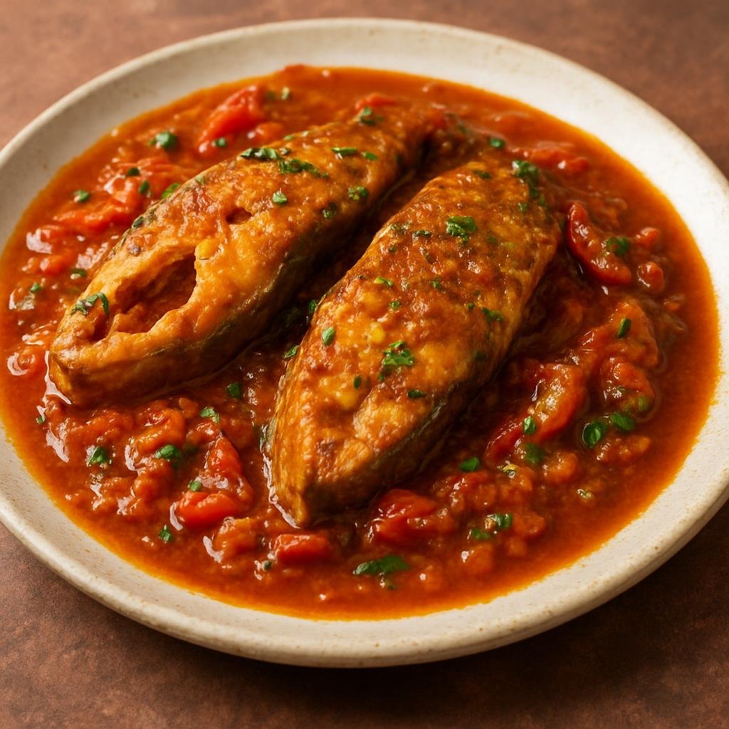 Entree: Bonaire, Sint Eustatius and Saba – National Cuisine – Piska Kriyoyo (Creole-style stewed fish in a spiced tomato and pepper sauce) recipe
