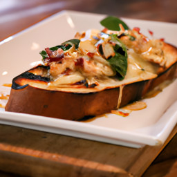 Entrée: United States – Open-Faced Chicken and Cheddar Melt recipe