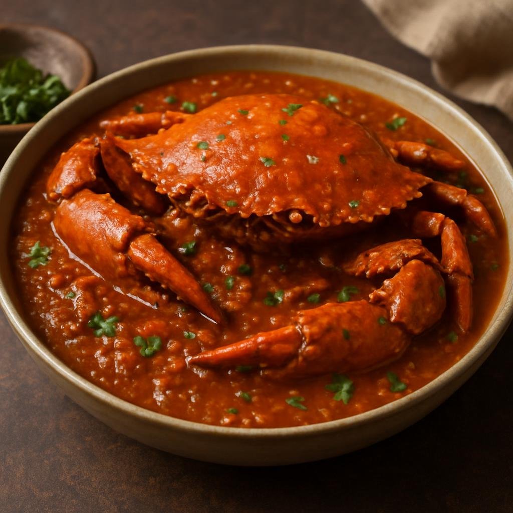 Entree: Pakistan – Coastal Pakistan – کیکڑا مصالحہ ➤ Kekra Masala (Spicy coastal Pakistani crab curry simmered in a tomato-onion masala with aromatic spices) recipe