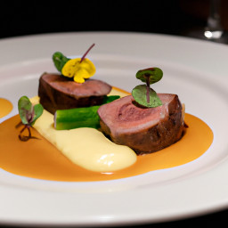 Entrée: France – Filet Mignon aux Lardons et Sauce Madère (Tenderloin with Bacon and Madeira Sauce) recipe
