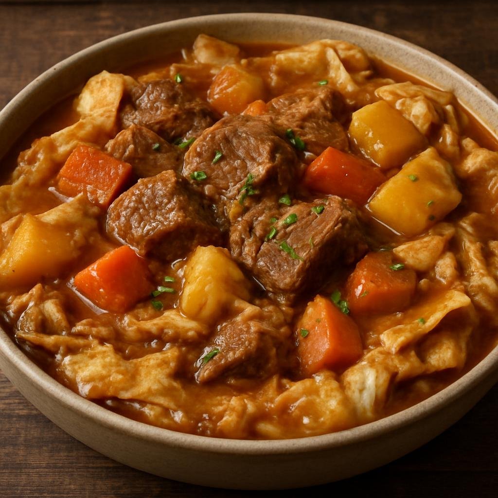 Entree: Saudi Arabia – Eastern Province – ثريد ➤ Tharīd (Hearty bread-and-stew of slow-cooked meat and vegetables soaked into torn flatbread) recipe