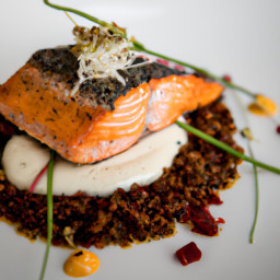 Entrée: Australia – Tasmanian Huon Salmon with Wattleseed Crust recipe