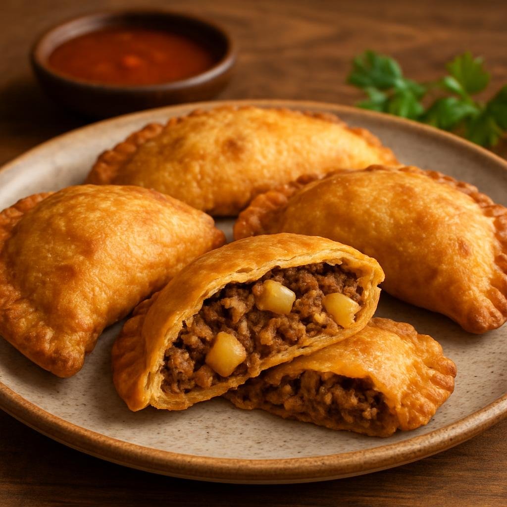 Entree: Honduras – Northern Culinary Region – Pastelitos de Carne (A savory fried meat turnover filled with seasoned ground beef, potatoes, and spices) recipe