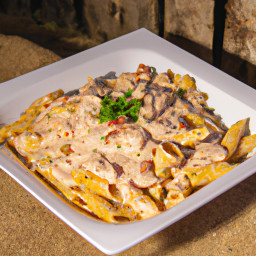 Entrée: United States – Chicken Alfredo Pasta recipe