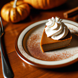 Dessert: United States – Pumpkin Pie with Cinnamon Whipped Cream recipe