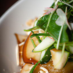 Salad: Japan – 大根と和梨のクレソン入りサラダ ごま味噌ヴィネグレット ▶ Daikon to Wa Nashi no Kureson Iri Sarada Goma Miso Vineguretto (Crisp Daikon and Asian Pear Watercress Salad with Sesame-Miso Vinaigrette) recipe