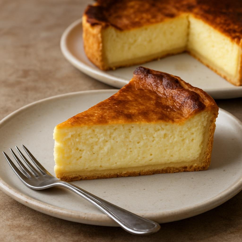Entree: Estonia – Kohupiimakook (Baked quark cheese cake with a tender pastry crust and creamy curd filling) recipe