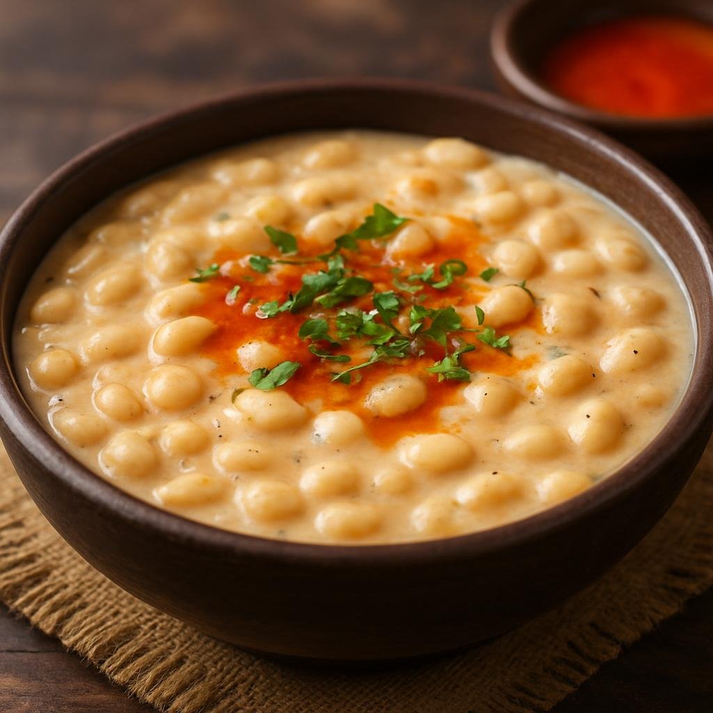 Entree: Brazil – Bahia – Feijão de Leite (Creamy Bahian white bean stew cooked with coconut milk and palm oil) recipe