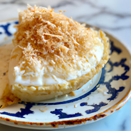 Dessert: United States – Coconut Cream Pie with Toasted Coconut Topping recipe