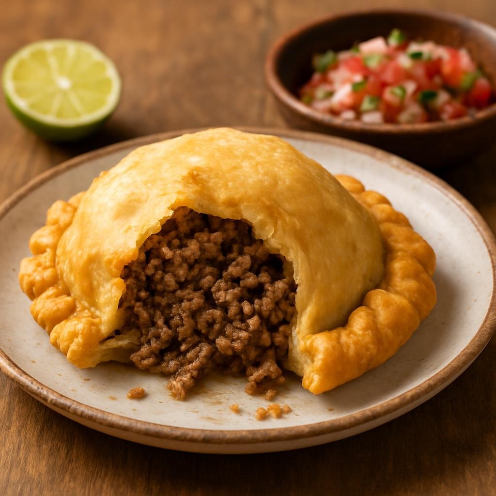 Entree: Paraguay – Northern Culinary Region – Pastel Mandi'o (cassava dough meat turnover) recipe
