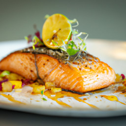Entrée: Canada – Maple-Glazed Salmon from the Pacific Northwest, Canada recipe