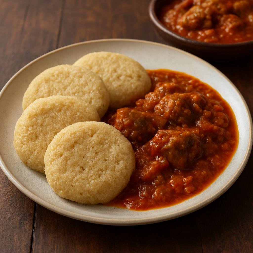 Entree: Benin – Central Culinary Region – Ablo (Light fermented steamed pancakes made from millet and corn batter traditionally served with stews) recipe