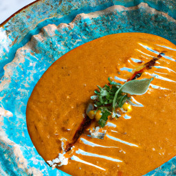 Entrée: Mexico – Sopa de Elote con Poblano (Poblano and Corn Soup) recipe