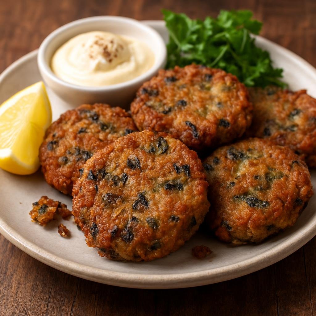 Entree: New Zealand – South Island – Paua Fritters (pan-fried minced abalone patties) recipe