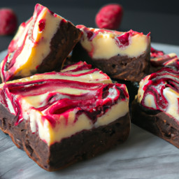 Dessert: United States – Raspberry Swirl Cheesecake Brownies recipe