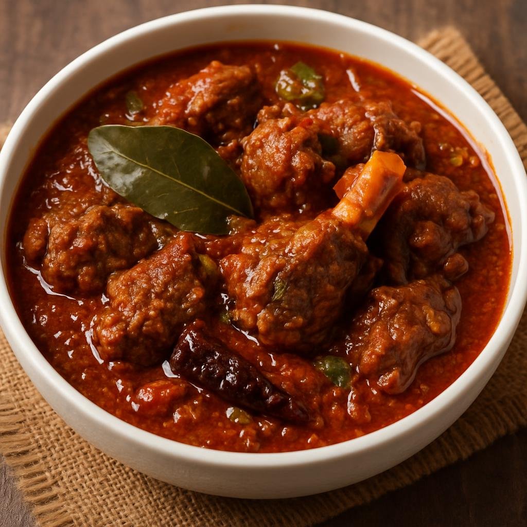 Entree: South Africa – Durban Indian – Mutton Vindaloo (Spicy marinated mutton curry with tangy vinegar and warm whole spices) recipe
