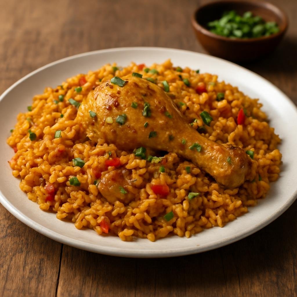 Entree: Dominican Republic – Northern Culinary Region – Locrio de Pollo (Dominican one-pot seasoned chicken and rice cooked together) recipe
