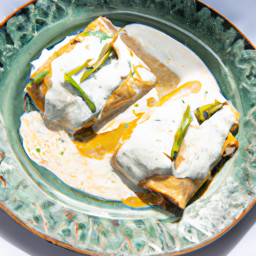 Entrée: Mexico – Enchiladas Verdes (Green Enchiladas) recipe