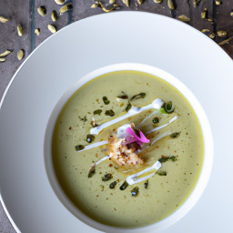 Soup: United States – Pea and Chive Broth with Lemon recipe