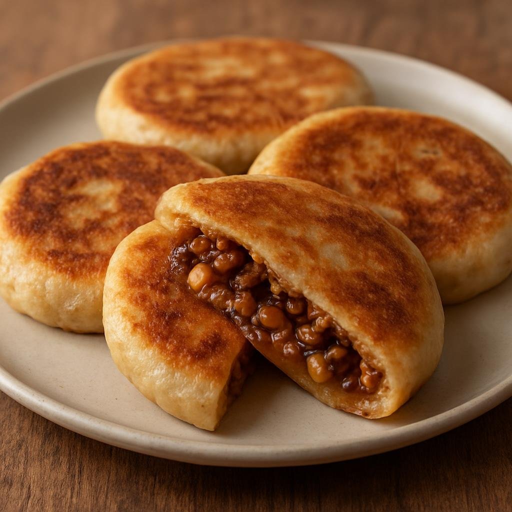 Entree: North Korea – Pyongyang – 호떡 ➤ hoddeok (Korean pan-fried sweet filled pancake with brown sugar and nuts) recipe