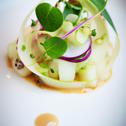 Salad: Japan – きゅうりと梨のサラダ ▶ Kyūri to Nashi no Sarada (Cucumber and Asian Pear Salad) recipe