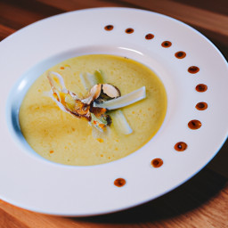 Appetizer: France – Soupe De Céleri-Rave Et Pomme Verte (Celery Root and Green Apple Soup) recipe