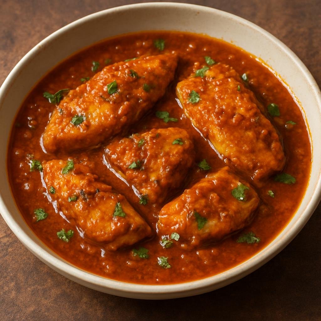 Entree: British Indian Ocean Territory – Northern Culinary Region – Fish Masala (spiced fish cooked in a savory masala sauce) recipe