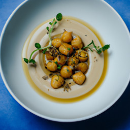 Soup: United States – Sunny Lemon-Thyme Chickpea Broth Soup recipe