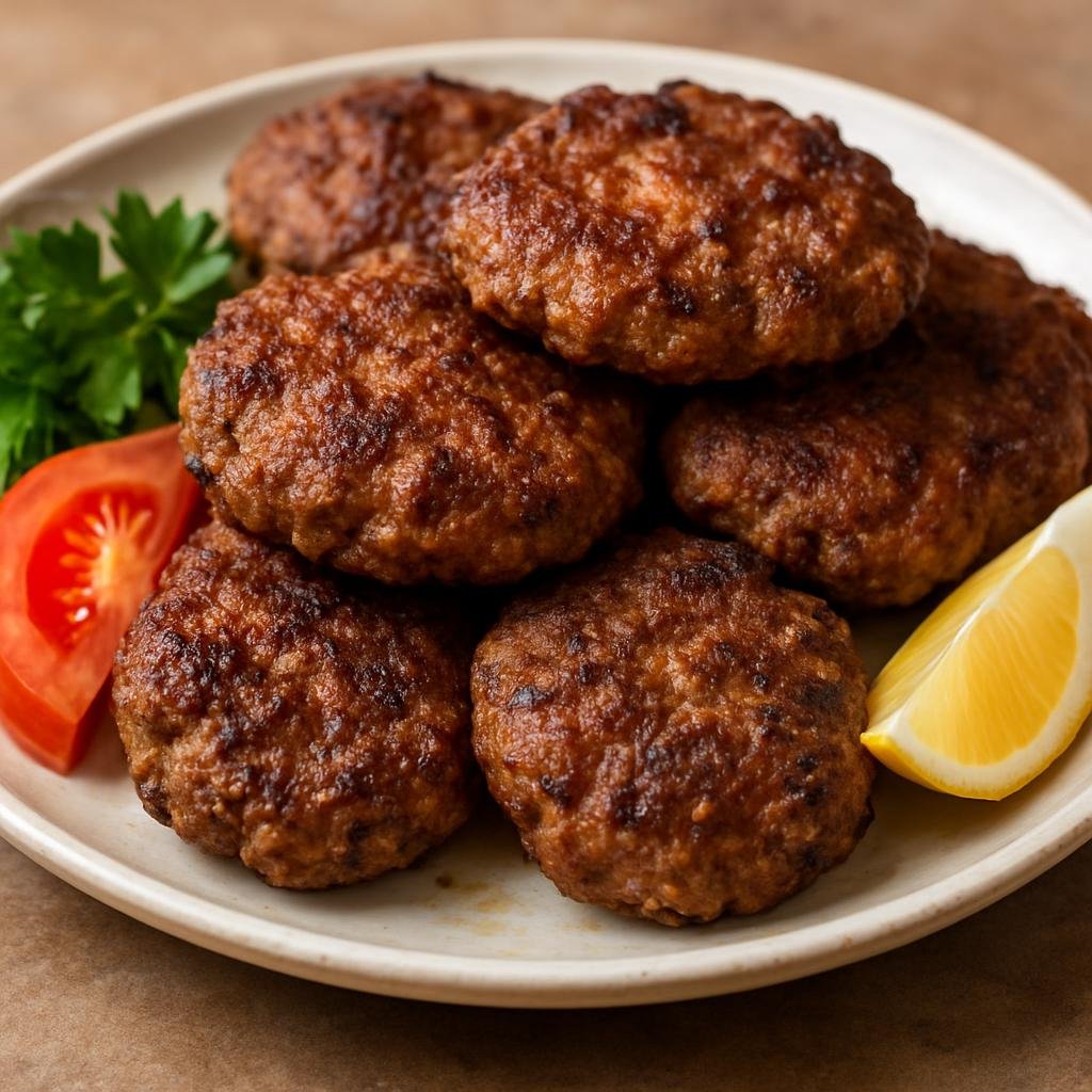 Entree: Iraq – Kurdish Iraq – شفتە ➤ Shifta (Pan-fried spiced meat patties from Kurdish cuisine) recipe