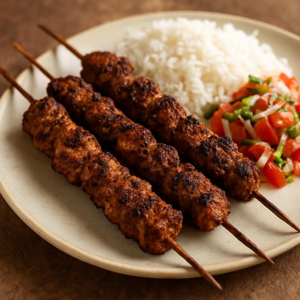 Entree: Djibouti – Northern Culinary Region – Kabab Djibouti (Grilled spiced skewered meat typical of Djibouti's northern coastal cuisine) recipe