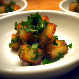 Side Dish: United States – Crispy Smashed Potatoes with Garlic-Parsley Gremolata recipe