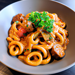 Entrée: Italy – Pasta con Salsiccia recipe
