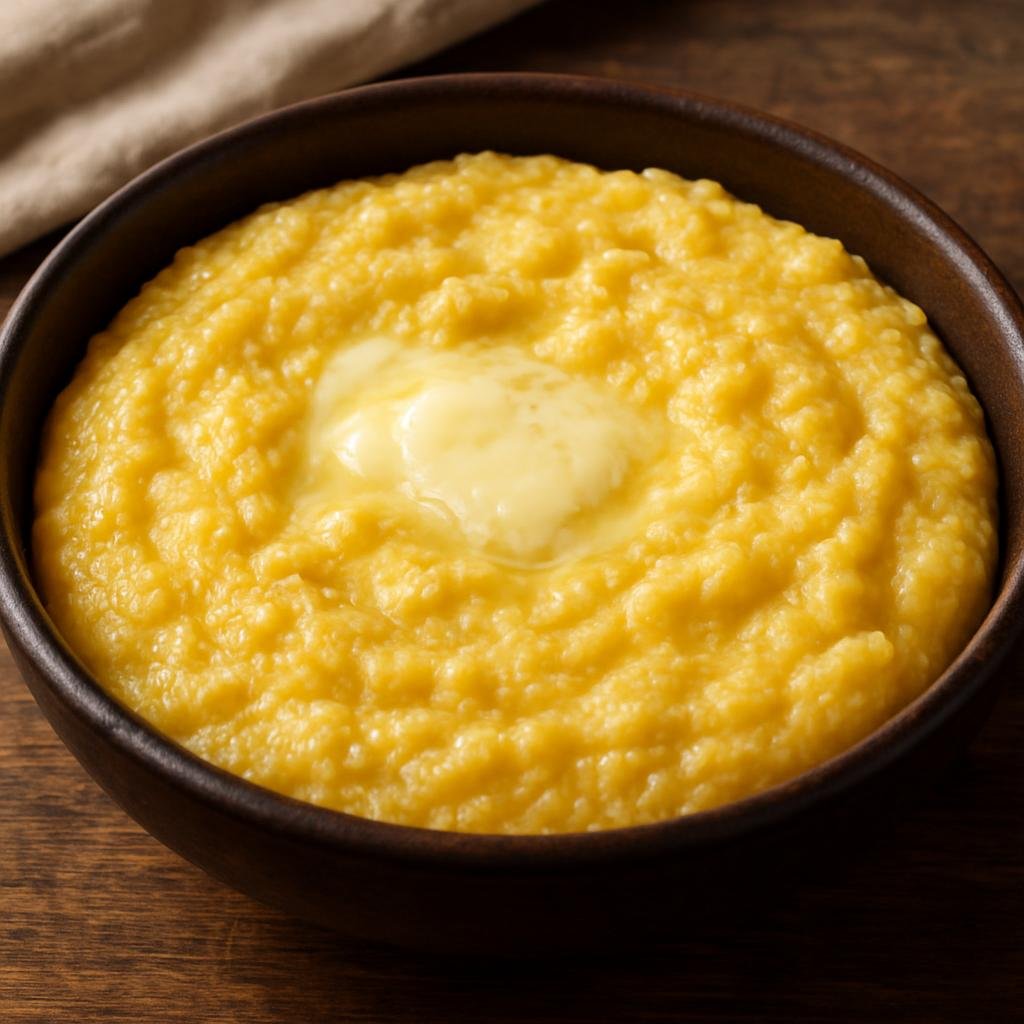Entree: Georgia – Samegrelo – ელარჯი ➤ Elarji (Thick cornmeal porridge enriched and bound with melted sulguni cheese) recipe