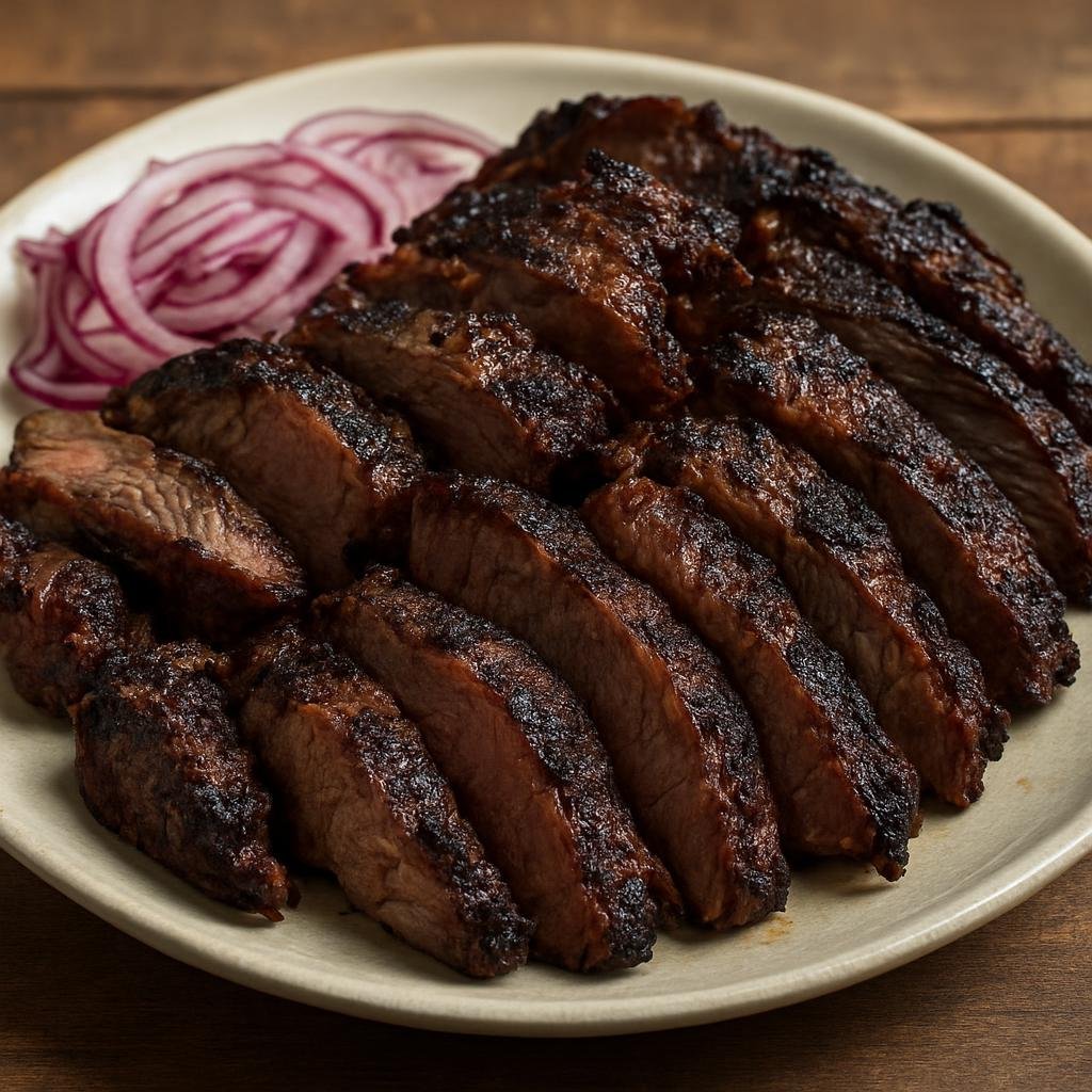Entree: Tanzania – Tanzanian Highlands – Nyama Choma (Charcoal-grilled seasoned meat, traditionally goat or beef, served sliced) recipe