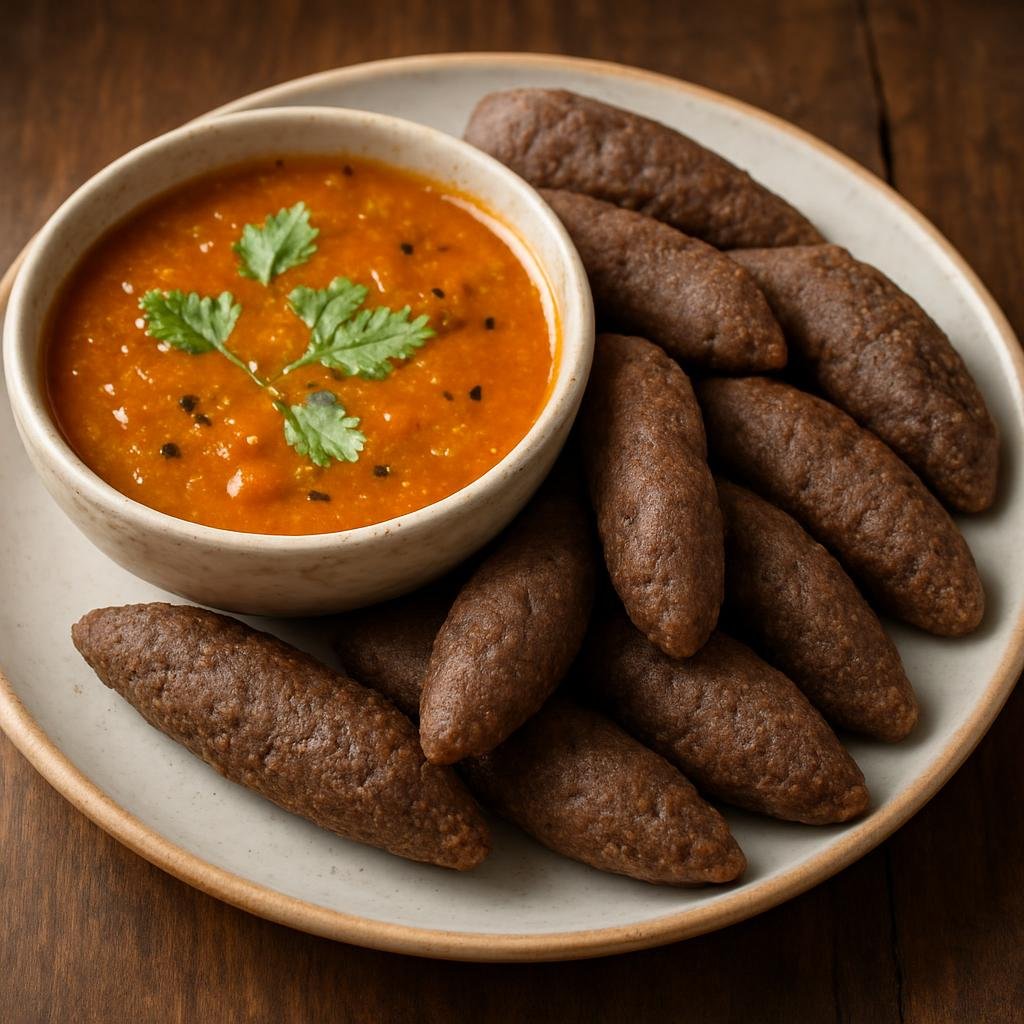 Entree: India – Rayalaseema – రాగి సంగాటి ➤ Ragi Sangati (Hand-rolled finger millet dumplings traditionally eaten with a spicy lentil stew) recipe