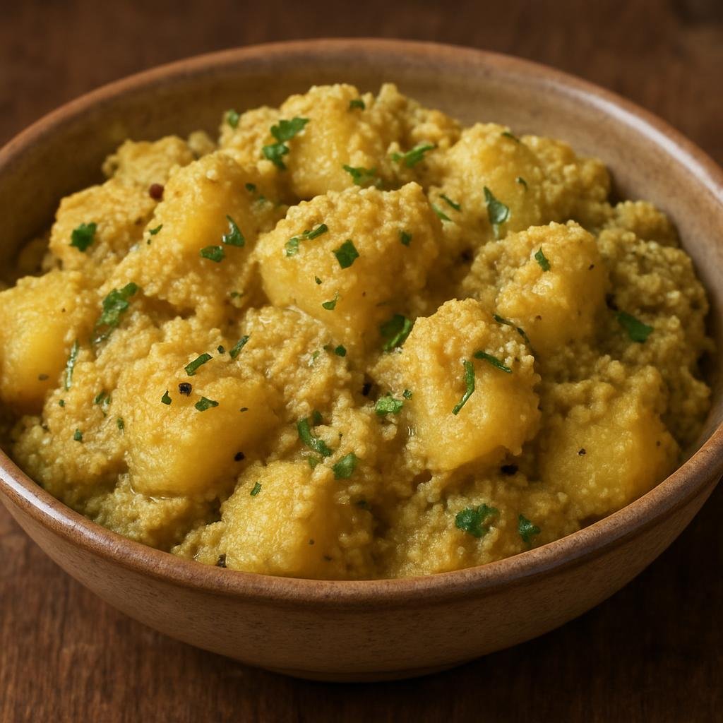 Entree: India – Bengal – আলু পোস্ত ➤ Aloo Posto (Potatoes cooked in a ground poppy‑seed paste with mild spices) recipe