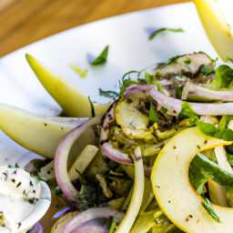 Apple and Fennel Arugula Salad with Cider-Dijon Vinaigrette recipe
